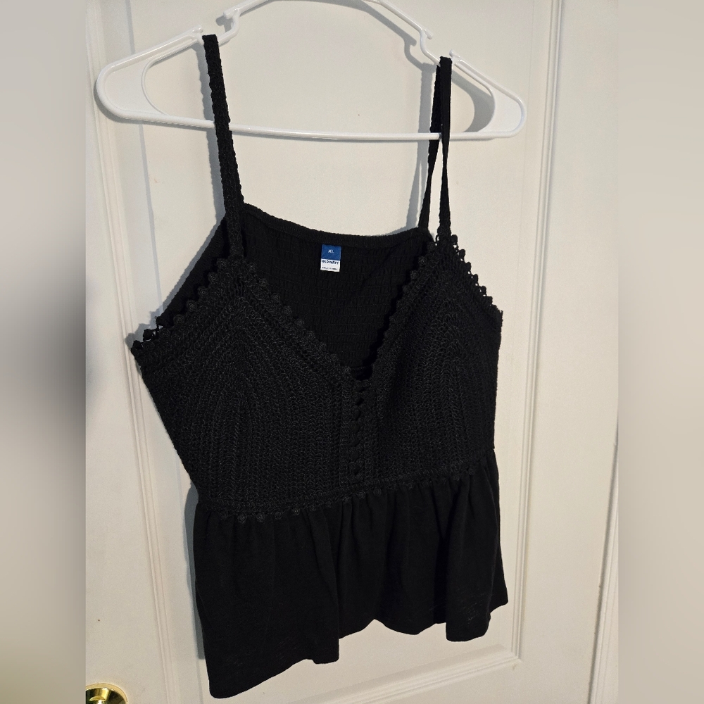 Old Navy Black Knit Camisole Top
